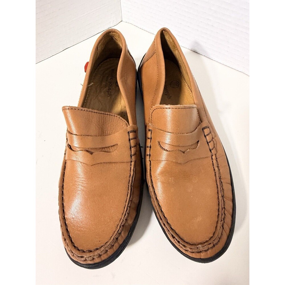 Classic Tan Leather Penny Loafers